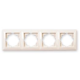4-rámček Simple Ivory bežový