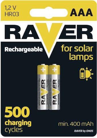 Batéria nabíjacia Ni-MH R03 AAA 400mAh RAVER