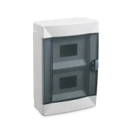 Rozvodnica nad omietku  P-BOX PN16-2P, 16 modul priesvitné dvierka 