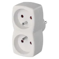 Rozbočovacia zásuvka 2x biela Emos P0028