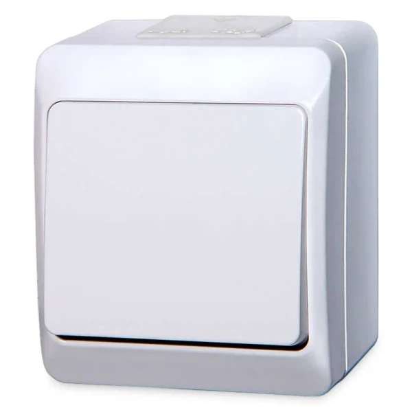 Vypínač č.6 biely IP44  HERMES  0331-02