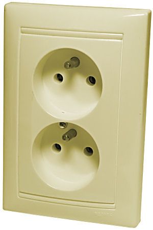 Zásuvka Valena č.2 (béžová) LE 7743 92