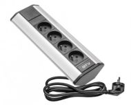 Rohová zásuvka GTV 4x230V, AE-PBKT4U-80