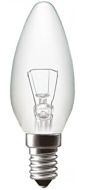 Žiarovka sviečka číra 60W E14 230V~