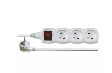 Predlžovací kabel 2m/3 zásuvky s vypínačom
