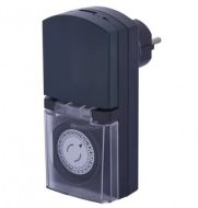 Mechanické spínacie hodiny so zásuvkou IP44 P5508