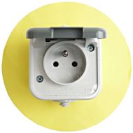 Zásuvka DELFINA GNH-1DZ/S IP44