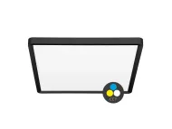 Stropné svietidlo LED panel čierny štvorec 50x50cm TERY CCT 40W 4800lm