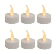 LED čajové sviečky CD 6/WH - sada 6 kusov