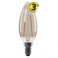 LED žiarovka Vintage candle 2W E14 teplá biela