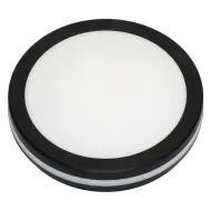 Svietidlo LED kruh 20W CCT IP54  čierne so senzorom pohybu