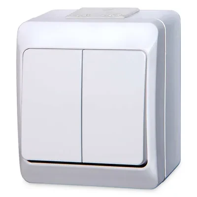 Vypínač č.5 biely IP44 HERMES 0332-02