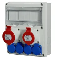 Zásuvková rozvodnica ENERBOX 633.312222 32A,16A,4x230V