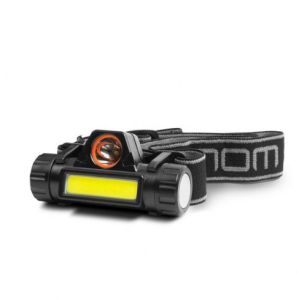 COB+SMD LED čelovka - s akumulátorom