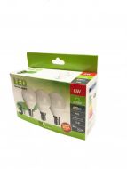 3-balenie, LED žiarovka E14 6W 515lm 4200K