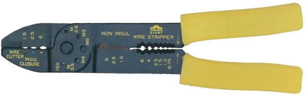 Kliešte univerzálne na káblové oká 0,75-6.0  210 mm žlté 229542 