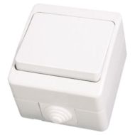 Vypínač vodotesný č.1 WAT IP54 biely