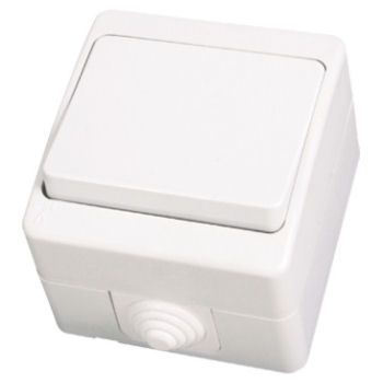 Vypínač vodotesný č.1 WAT IP54 biely