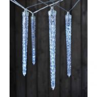 LED vianočná girlanda cencúľe – 10x 29cm cencúľ, 3,6m / 140 LED
