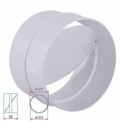 Spätná klapka k ventilátoru 125