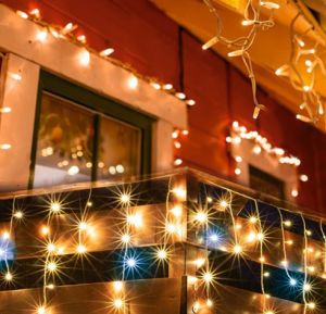 Led svetený záves - spojovateľný DLFJ 200F blikajúci 5 x 0,7m
