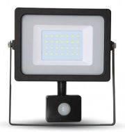 Reflektor V-TAC 462 LED so senzorom 30W čierny