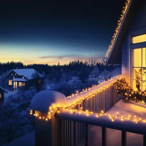 PROFI LED reťaz spojovateľná 200 led 20m KSIW200 WW biely kábel LEDteplá biela