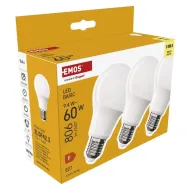 Žiarovka LED E27 9,4W 806lm teplá biela-SET 3ks ZL5F42.3