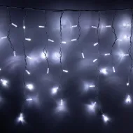 PROFI svetelný LED záves KSFW200WH 4 x 0,7m studená biela s bielym káblom