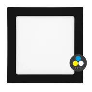 Zapustené svietidlo ECOLITE LED-WSQ-CCT/18W/CR čierne