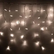 PROFI svetelný LED záves KSFW200WW  4 x 0,7m teplá biela s bielym káblom