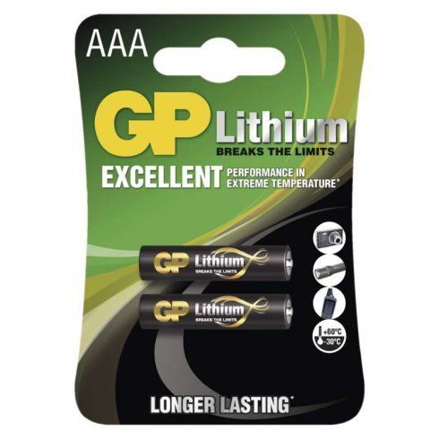 Batéria GP líthiová AAA 2ks