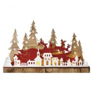 LED mestečko, 45×28cm, na baterky s časovačom