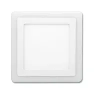 Svietidlo podhľadové LED 12W+4W štvorec ECOLITE LED-DUO-S12W