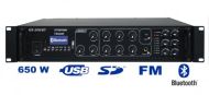 Rozhlasová ústredňa 650W MP3+FM+IR