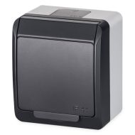 Zásuvka antracit IP44 GALATEA 5321-07