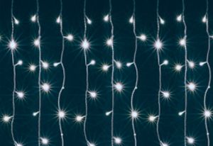 LED svetelný záves KIN168C/WH 1,2 x 1,4 m