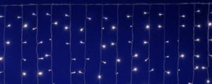 Led svetený záves - spojovateľný teplá biela DLF 400 2x2m