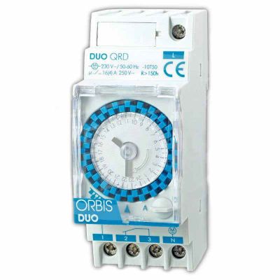 Mechanické spínacie hodiny DUO D, DUO QRS