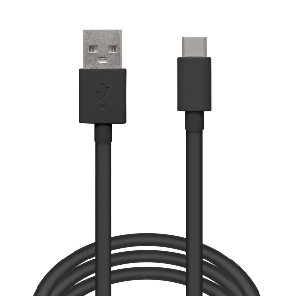 Prepojovací kábel USB-C 2m čierny silikónový