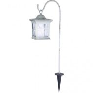 Solárne svietidlo Lampáš biely 33272