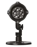 LED vianočný projektor vločky 3,6W IP44 studená biela DCPC04
