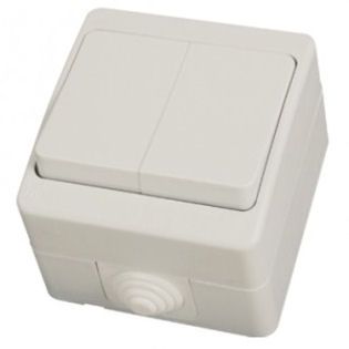 Vypínač vodotesný č.5 WAT IP54 šedý