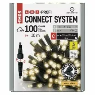 PROFI LED spojovacia reťaz 100 LED, 10m, teplá biela 