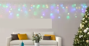 Svietiaci LED záves SMART RGB  3x0,5m LEDS108IV-1