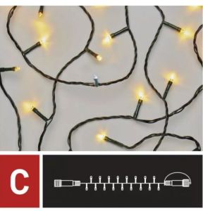 Svetelná LED reťaz EMOS STANDARD - spojovateľná, blikájúca, 10m, 100LED