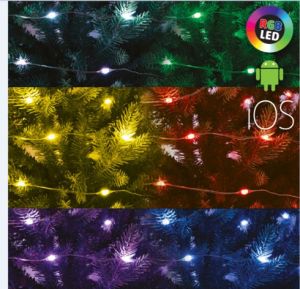LED SMART reťaz 10m 100 micro RGB LED ML100 RGB