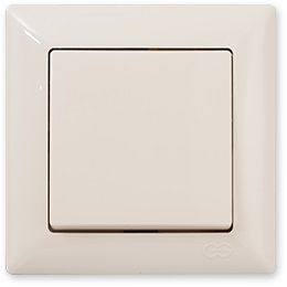 Vypínač č.1 Simple Ivory béžová