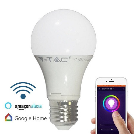 Žiarovka SMART LED 9W E27 RGB+6000K